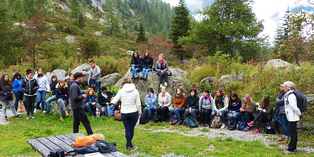 Sortie de terrain avec les étudiants du Master 2 de tourisme de l’IAE Savoie Mont-Blanc, 16 septembre 2016 