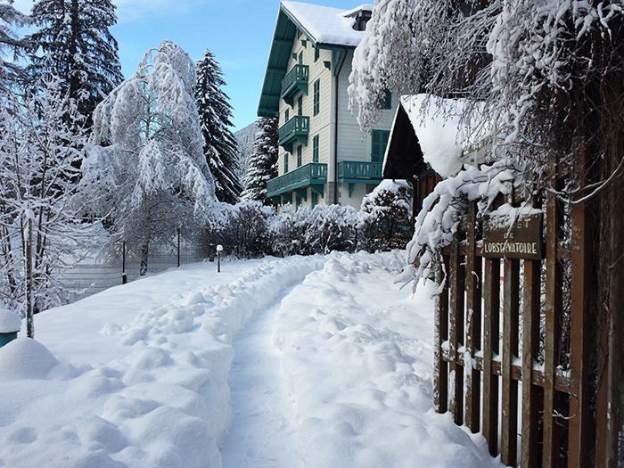 Plus de 50 cm au sol en ce début de mois de décembre à Chamonix © GKlein 
