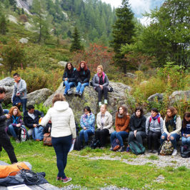 Sortie de terrain avec les étudiants du Master 2 de tourisme de l’IAE Savoie Mont-Blanc, 16 septembre 2016